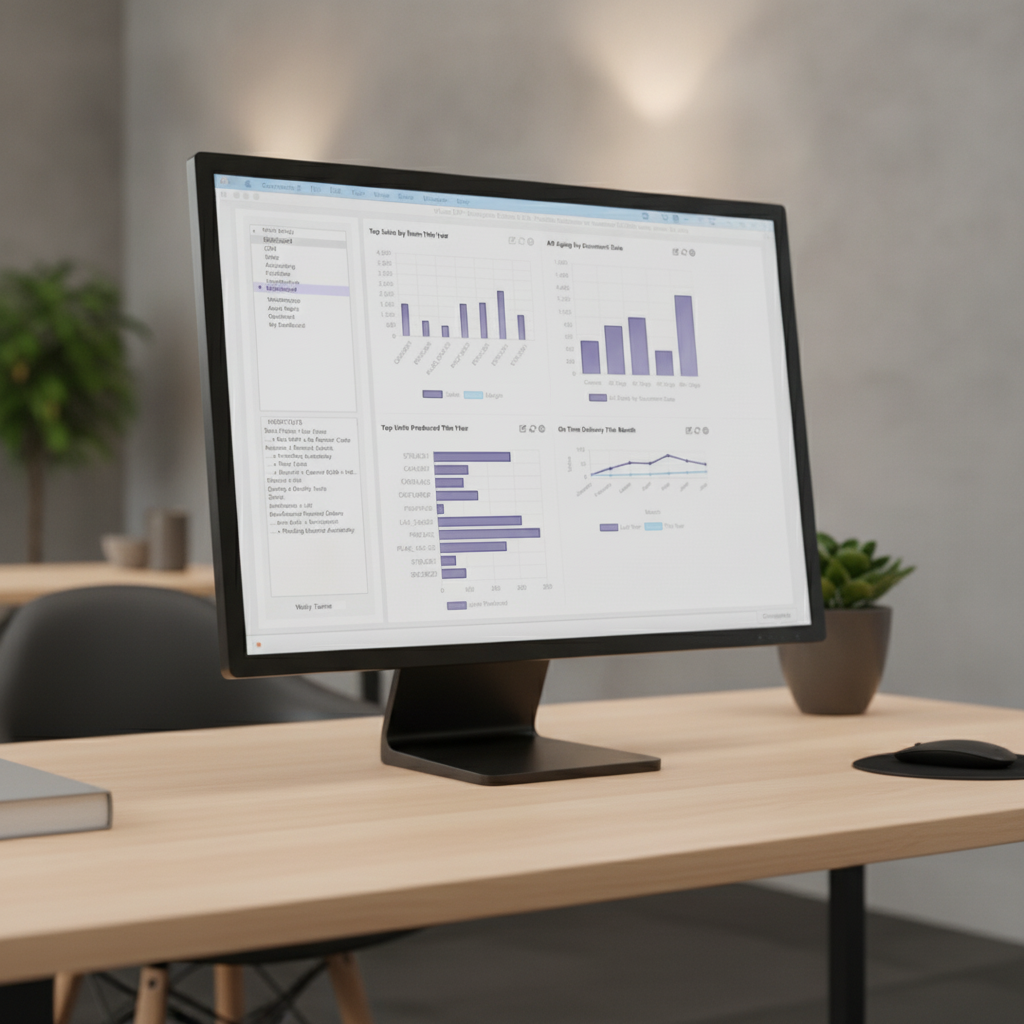 Legacy xTuple Dashboard on Monitor